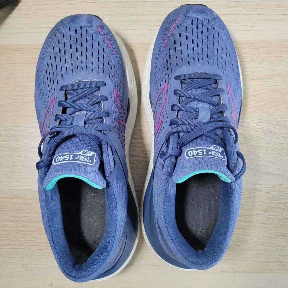 New Balance Fresh Foam X 1540v4 Womens 10 D Wide Shoes Sneakers W1540NS4 Blue